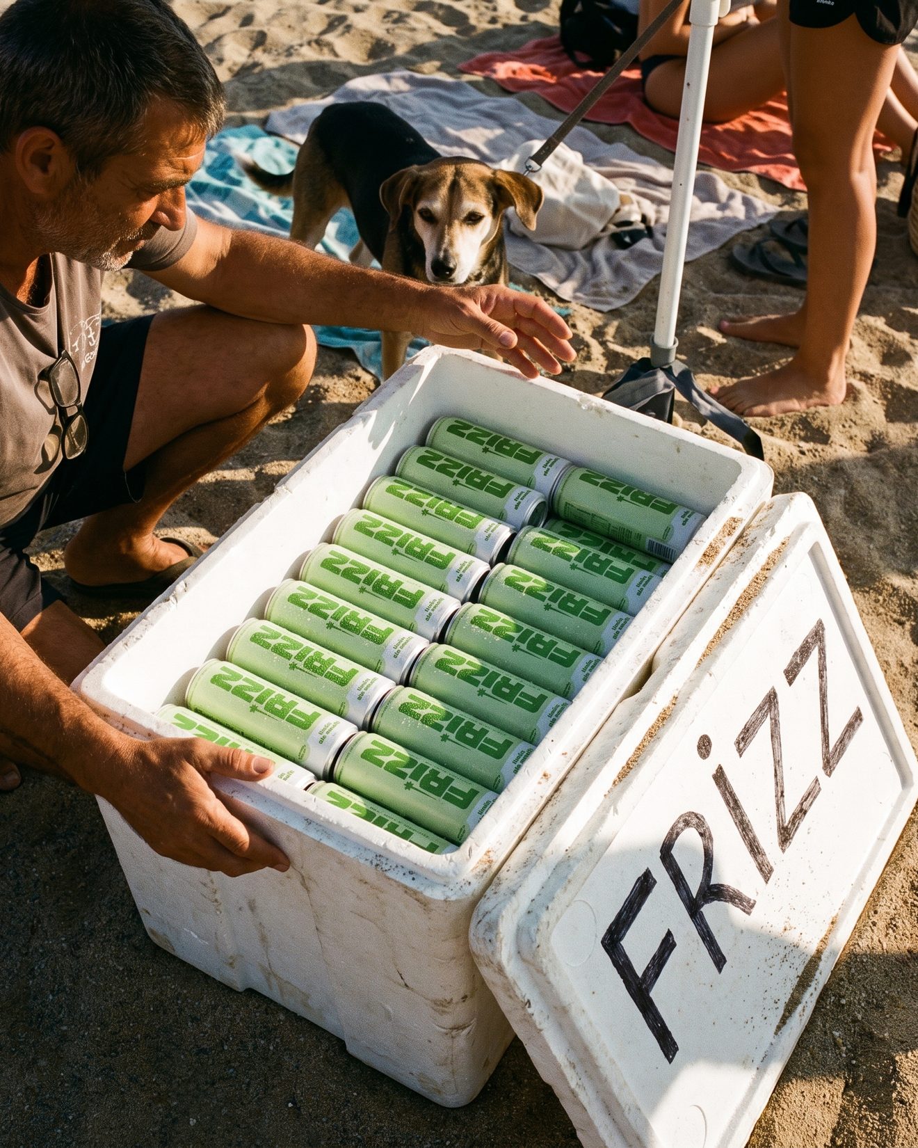 EL DE LA PLAYA: the limón de amalfi can up close on the beach
